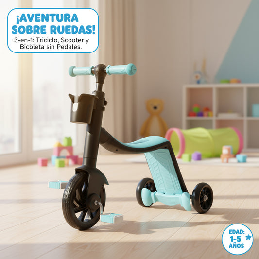 Patín Scooter 3 en 1